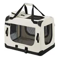 Produktbild: Hundetransportbox Hundebox faltbar Autotransportbox XL Beige B-WARE