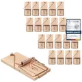 Produktbild: 20 x Mausefalle Schlagfalle VonBueren | plastikfrei | Mausefallen aus Holz | giftfreie Mäusefalle | Mouse Trap | Made in Germany