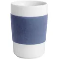 Produktbild: KAHLA Becher touch! henkelloser Becher mit Samt-Banderole, 1-tlg., Porzellan, Made in Germany blau 350 ml | Ø 7.7 cm x 11.3 cm