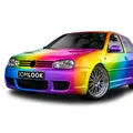 Produktbild: Stoßstange vorne Rennsport Design passend für VW Golf 4 inkl Grill mit ABE