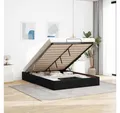 Produktbild: vidaXL Bett, Ottoman-Bett ohne Matratze Schwarz 140x200 cm Stoff