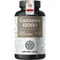 Produktbild: ® Curcuma 15000 - Kurkuma Kapseln - 9 Monate Reichweite - hochdosiert 95% Cur...
