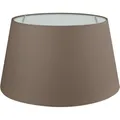 Produktbild: Wogati® Premium Lampenschirm E14/E27 Baumwolle | verschiedene Größen & Farben | Braun/XXL | Stehlampe + Hängelampe + Tischlampe