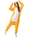 Produktbild: Katara 1744 -Giraffe Kostüm-Anzug Onesie/Jumpsuit Einteiler Body für Erwachsene Damen Herren als Pyjama oder Schlafanzug Unisex - viele Verschiedene Tiere