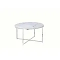 Produktbild: SalesFever Couchtisch, BxH: 80 x 45 cm, Metall/Glas - weiss