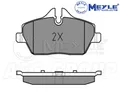 Produktbild: Meyle Bremsbelagsatz, Vorderachse Mit Anti Quietsch Platte 025 239 1517