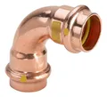 Produktbild: Viega Bogen Profipress G 2616 28 mm, 90 Grad, Kupfer, SC-Contur - 345495
