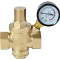 Produktbild: Druckregler Wasser 1/2 3/4 1 1-1 4 Zoll Wasserdruckminderer mit Manometer