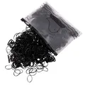 Produktbild: Hanyousheng 1000 Stück Haar Haargummis,Mini Elastische Bänder,Schwarz Gummibänder,Gummi Haarbänder, für Frauen Mädchen Flechten und Tägliche Frisuren