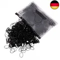Produktbild: Hanyousheng 1000 Stück Haar Haargummis,Mini Elastische Bänder,Schwarz G