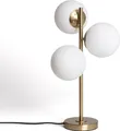 Produktbild: Tischlampe Metall und Glas Moonlight Brass 3 Spots Gold