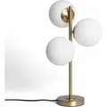 Produktbild: Ledkia - Tischlampe Metall Und Glas Moonlight Brass 3 Spots Gold