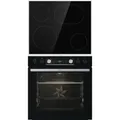 Produktbild: Gorenje Herdset Black Set 4 Einbauherd + Glaskeramik-Kochfeld