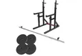Produktbild: GORILLA SPORTS Kraftstation Squat Rack, mit Langhantel Set, 30mm, Verstellbar, mit Dip-Griffen, (1-tlg)