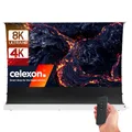 Produktbild: celexon HomeCinema V2.0 CLR UST-Bodenscheren-Aufroll-Motor-Hochkontrast-Möbeleinbau-Leinwand weiß 100