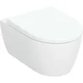 Produktbild: Geberit iCon Set Wand-WC mit WC-Sitz, spülrandlos, Tiefspüler, geschlossene Form, 6l, 501664, 501.664.00.1, Farbe: Weiß