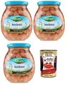 Produktbild: 3x Valfrutta Fagioli Borlotti,Italienische Borlotti-Bohnen,Hülsenfrucht Gemüse Gekochte Bohnen,Glas 360g + Italian Gourmet Polpa di Pomodoro 400g Dose