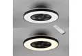 Produktbild: Reality Leuchten LED Deckenleuchte Halmstad Deckenventilator, Timerfunktion, Ventilatorfunktion, LED fest integriert, Neutralweiß, Deckenlampe, Ventilator, Fernbedienung, Ventilator getrennt schaltbar
