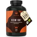 Produktbild: KSM-66®Ashwagandha Kapseln, 210 Kapseln, Indische Schlafbeere, TRUE NATURE®