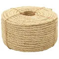 Produktbild: vidaXL Seil Sisalseil Naturseil Schnur Kratzbaum Kratzbäume Kratzbaumseil Tau Tauwerk Juteseil Dekokordel Garten Camping 100% Sisal 6 mm 100 m Natur