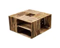Produktbild: Teramico Holzkiste Obstkisten Regal 4er Set 50 x 40 x 30cm, Aufbewahrungsbox