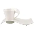 Produktbild: Villeroy & Boch - Tasse Caffè espresso mit Untertasse Neu Wave Caffè Weiß Neu