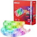 Produktbild: Brilo Wifi-LED-Strip RGB Appgesteuert Fernbedienung Sprachsteuerung Kürzbar 5 m