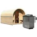Produktbild: Karibu Gartensauna/Saunafass Fasshaus 3 9 kW Bio-Kombiofen inkl. Steuergerät inkl. 10-teiligem gratis Saunaset im Wert von 232,94 €