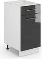 Produktbild: Küchenunterschrank Vicco Fame-Line Anthrazit Hochglanz 40 cm ohne Arbeitsplatte, Model 33498