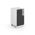 Produktbild: Vicco Küchenunterschrank Fame-Line, Anthrazit Hochglanz, 40 cm