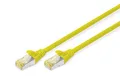 Produktbild: DIGITUS LAN Kabel Cat 6A - 0,5m - RJ45 Netzwerkkabel - S-FTP Geschirmt - Kompatibel zu Cat6 und Cat7- Gelb