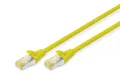 Produktbild: Digitus Patch-Kabel RJ-45 (M) zu RJ-45 (M) 0.5m Kupfer S/FTP Cat 6a gelb