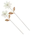 Produktbild: FRANK FLECHTWAREN Gartenstecker, Gartendeko, Gartenstecker Blume, 2er Set, Holz, Metall, Echtrostfinish Maße: Höhe 57 cm, 69 cm