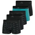 Produktbild: adidas Sportswear Trunk Active Flex Cotton (5er Pack) Multipack, elastisch, Logo-Bund, ohne Eingriff schwarz XL