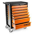 Produktbild: NEO TOOLS Werkzeugschrank 680x460x1030 mm, 7 Werkzeugschubladen, Belastbarkeit 280 kg, öl- und fettbeständiges Oberteil, Zentralverriegelung, Schubladenverriegelung, 5