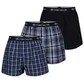 Produktbild: TOM TAILOR Boxershorts TOM TAILOR Herren Boxershort blau uni 3er Pack (3-St) blau 4