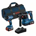 Produktbild: Bosch Combo Kit 2-tlg. 18V: GSR 18V-45 + GBH 18V-22 + 2 x 4.0Ah+Lader + Tasche