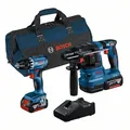 Produktbild: Bosch Combo Kit 2-tlg. 18V: GSR 18V-45 + GBH 18V-22 + 2 x Akku 4.0Ah, Schnelllad