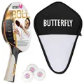 Produktbild: Butterfly Tischtennisschläger 1x Timo Boll Gold 85020 + Cell Case 1 + Bälle, Tischtennis Schläger Set Tischtennisset Table Tennis Bat Racket