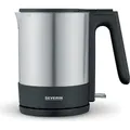 Produktbild: Severin Wasserkocher WK 3409 gebürstetschwarzsilber  Wasserkocher Wasserkocher Mit Temperatureinstellung Wasserkocher Edelstahl Wasserkocher Glas