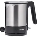 Produktbild: Severin - Wasserkocher 1,7 Ltr. / 2.200 Watt Edelstahl Schwarz