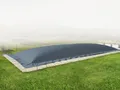 Produktbild: AirDeluxe Rechteckige aufblasbare Poolplane Schwimmbad Abdeckung aus LKW Plane, Winter Poolabdeckung (6m x 3m, Anthrazit)