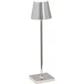 Produktbild: Poldina Pro Micro Polished Chrome LED-Tischleuchte, wiederaufladbar und dimmbar mit einer Akkulaufzeit von bis zu 12 Stunden