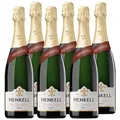 Produktbild: Henkell Sekt Brut (6 x 0,75 l) - Feinperliger Sektgenuss, elegante Cuvée aus den beliebtesten Rebsorten wie Chardonnay, fruchtig-frischer Geschmack, VEGAN
