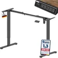 Produktbild: Albatros Up30 Gestell Für Schreibtisch Höhenverstellbar Elektrisch Mit Motor, Schwarz - Stufenlos Höhenverstellbares Schreibtischgestell / Tischgestell, Farbe:schwarz