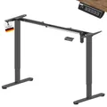 Produktbild: Albatros höhenverstellbares Schreibtisch Tischgestell elektrisch | UP30 Schwarz | Gestell, Tischbeine, Tischfüße aus Metall | Display | optimal für Arbeitsplätze mit geringer bis mittlerer Breite