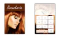 Produktbild: 100 Stück Friseur Damen Bonuskarten (BOK-412) mit 10 Stempelfeldern. Treuekarten passend für Bereiche wie Frisör, Kosmetik, Haarpflege