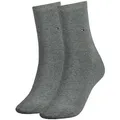 Produktbild: TOMMY HILFIGER Damen Socken, Classic, Strümpfe, einfarbig, Vorteilspack Hellgrau 39-42 2er Pack (1 x 2P)