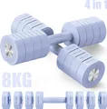 Produktbild: Verstellbare 4-in-1 Kurzhanteln 2er Set (1–4 kg) – Fitness Dumbbells für Zuhause & Home Gym, Krafttraining & Geschenkidee, blau