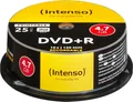 Produktbild: Intenso 25 x DVD+R - 4.7 GB 16x - mit Tintenstrahldrucker bedruckbare Oberfläche